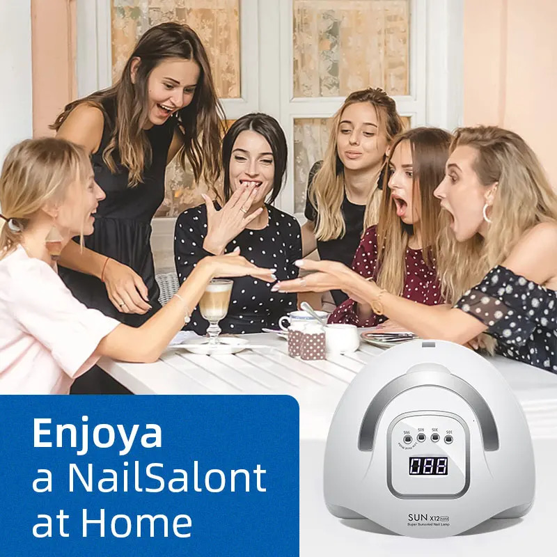 300W UV LED Nail Lamp for Nails 66 Leds Nail Dryer Lamp For Gel Nail Polish With 4 Timers Professional Nail Art Home Salon 240620