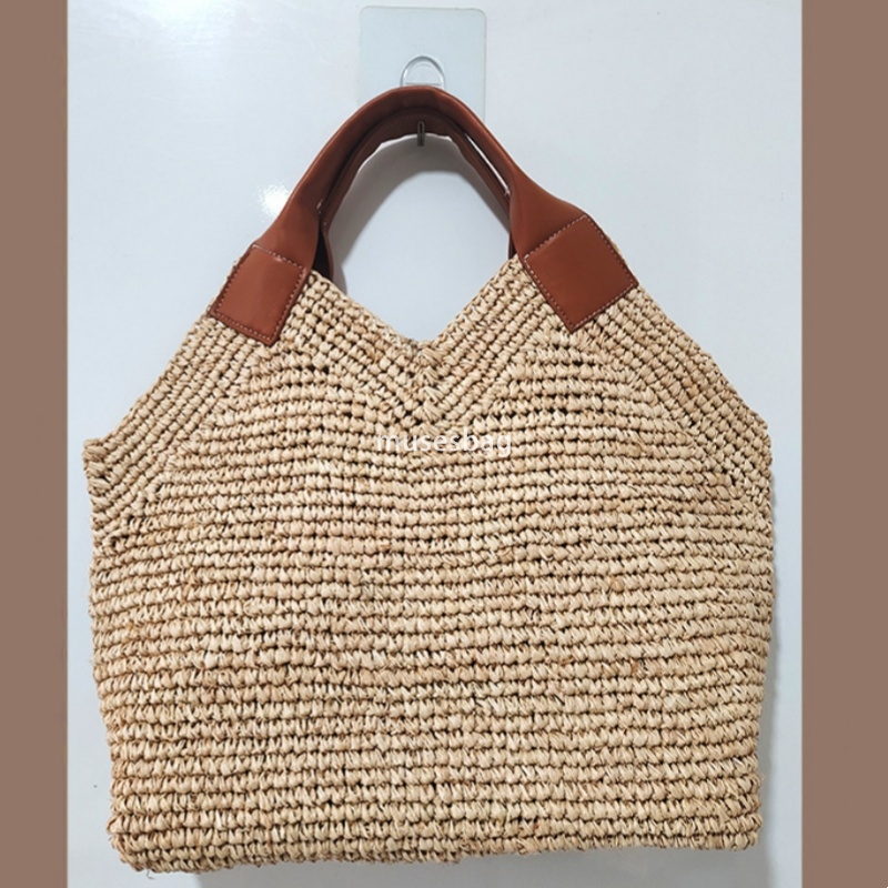 Designer Women's High Quality Instagram European and American Retro Practical Large Capacity Woven Bag Fashion Handbag Summer New Vacation Beach 