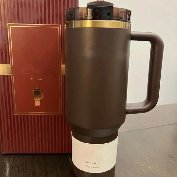 Spring Blue Joint model Parade Black Chroma H2.0 40oz Stainless Steel Tumblers Cups with Silicone handle Lid Straw Car mugs Water Bottles US STOCK
