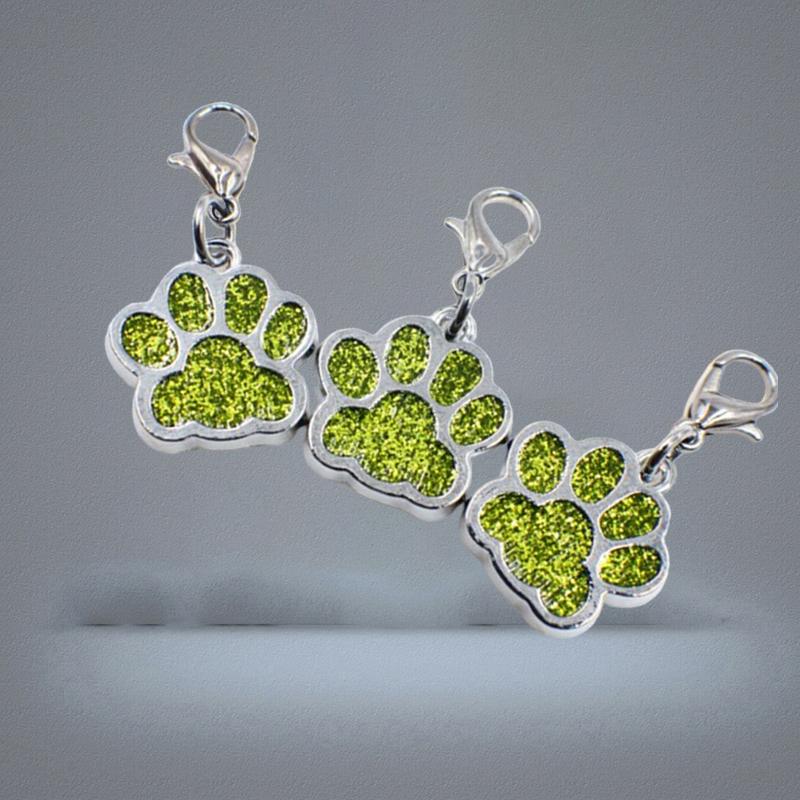 Cartoon Dog Paw Silver Color Fashion keychain for car keys Pendant For Women Man Jewelry