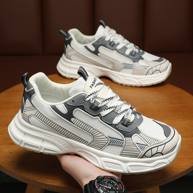 Men Sports Shoes Sneakers Running Shoes New Breathable Thick Sole Fashion Free shipping