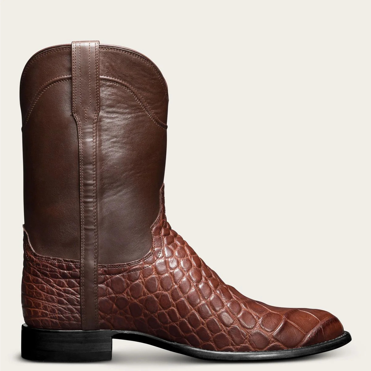 Black Leather Ankle for Men, Mid-Calf Cowboy hot Mens Casual Pattern Boots