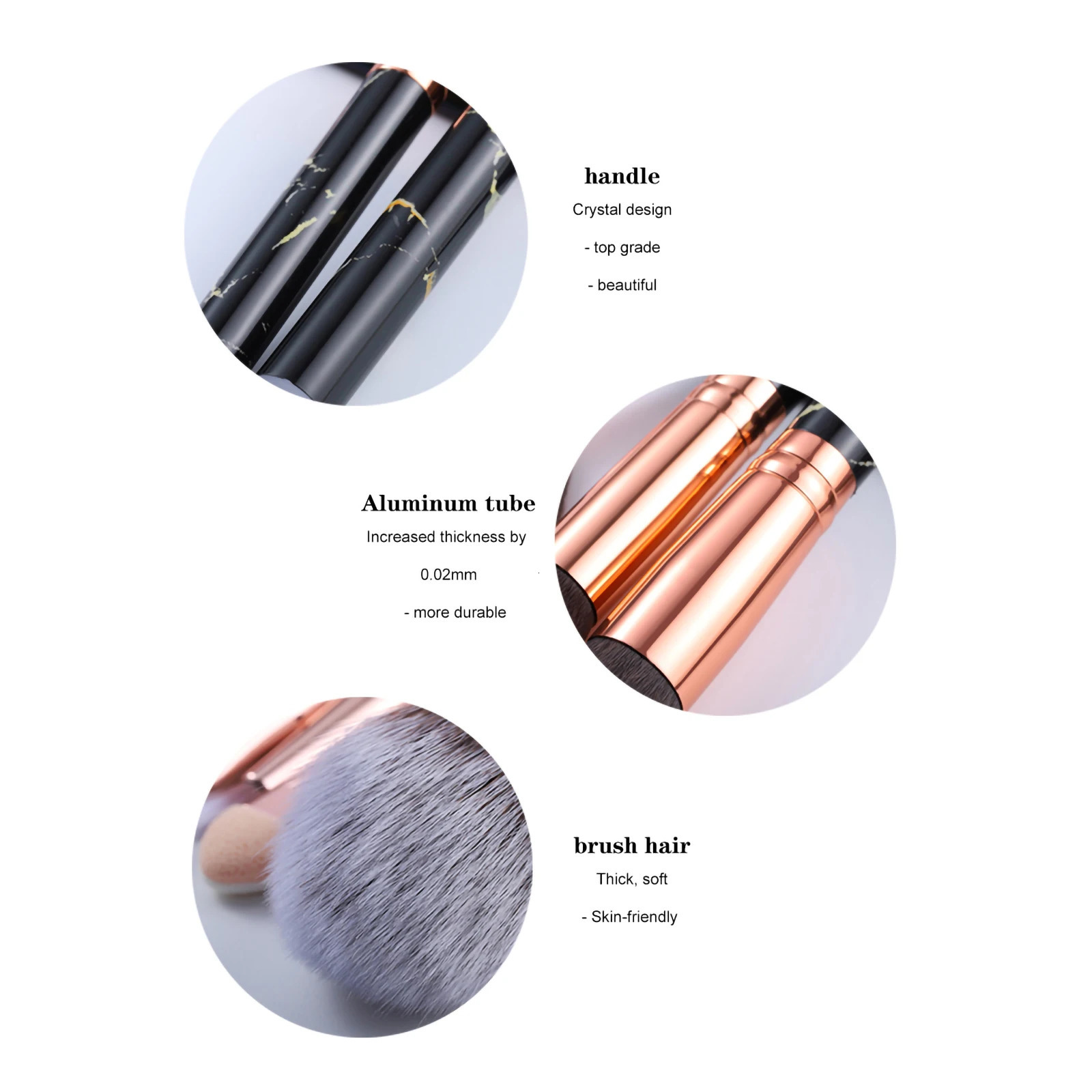 15pcs Marble makeup brushes set with makeup sponges with Face washing brush make up brushes makeup tools 240620