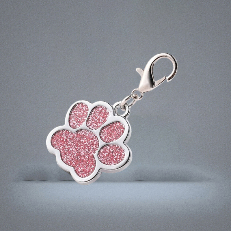 Cartoon Dog Paw Silver Color Fashion keychain for car keys Pendant For Women Man Jewelry