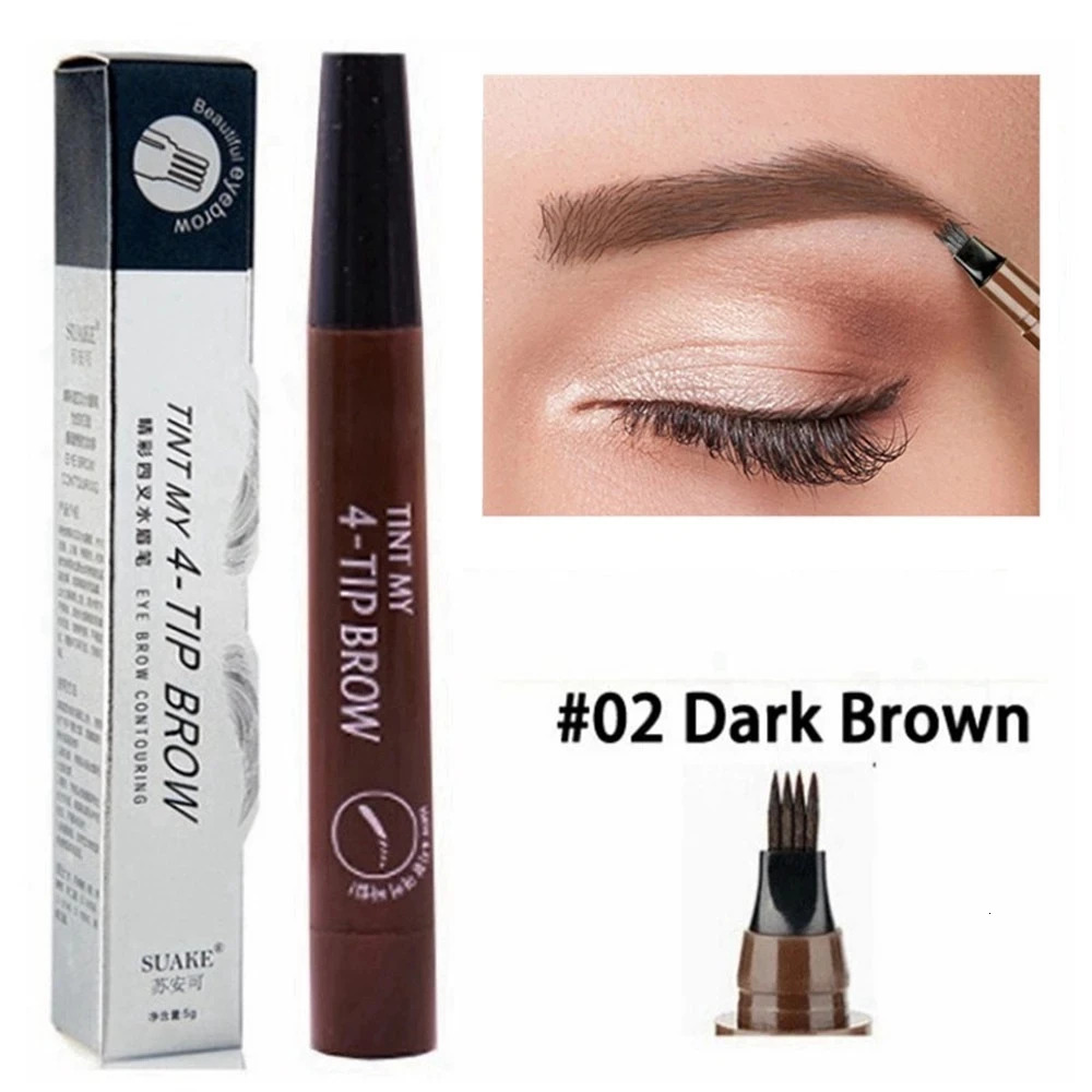 5 Colors Microblading Eyebrow Pen Waterproof Liquid Eyebrow Pencil Long Lasting Eyebrow Pen 4 oints eyebrow pen Cosmetics 240620