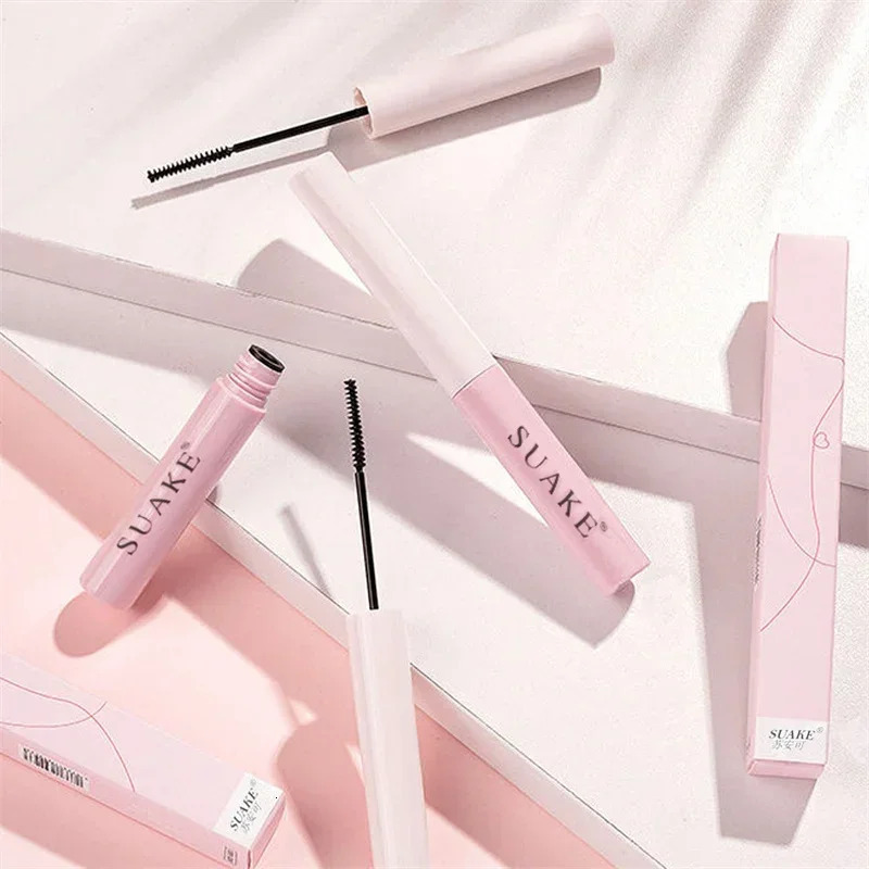 Ultra-fine Mascara Curl Thick Lengthening Eyelash Mascara Waterproof Non-smudge Brown Natural Curling Fine Brush Mascara Makeup 240709