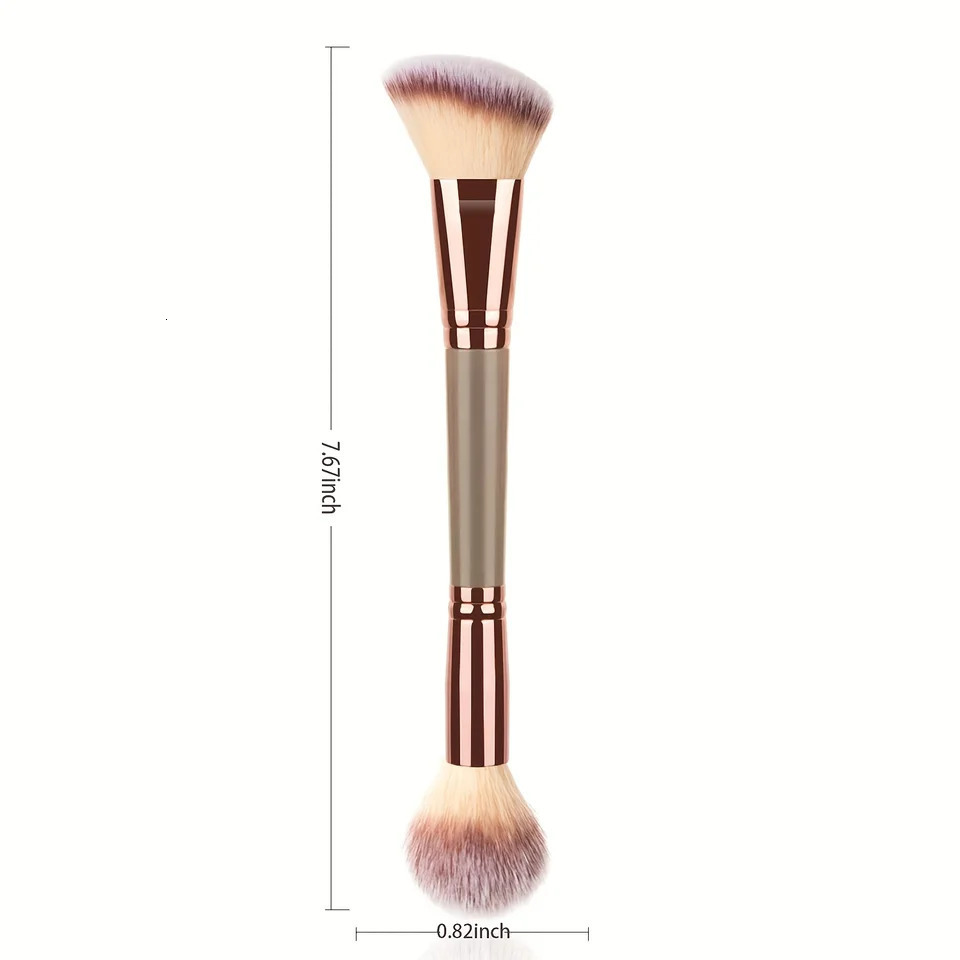 Double-Ended Foundation Makeup Brushes Perfect for Applying Liquid Powder and Concealer 240620