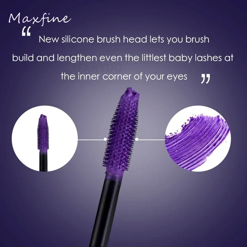 Colorful 5D Volume Mascara Lasting Styling Waterproof Quick Dry Blue Purple Curling Lengthen Long Eyelash Silk Extension Cream b240709