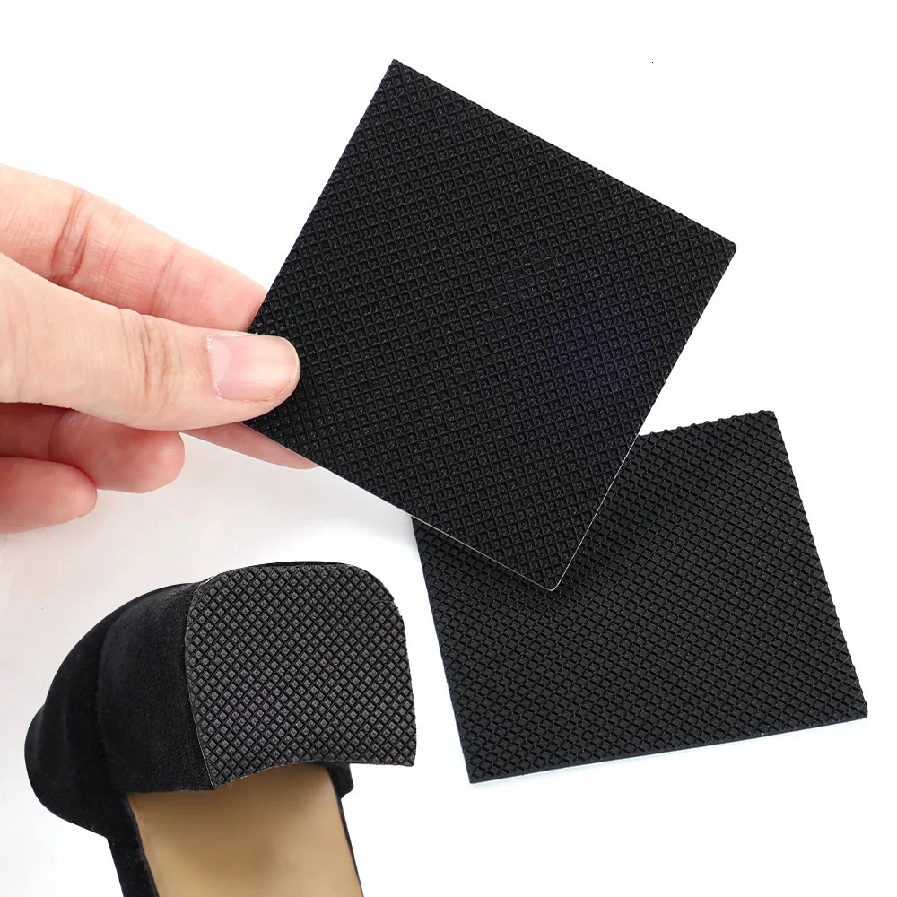 210Pcsbalck No-adhesive High Heel Sticker Women Female Oxford Anti-Slip Heel Sole Protector Feet Care Outsole Shoe Paddings 240620