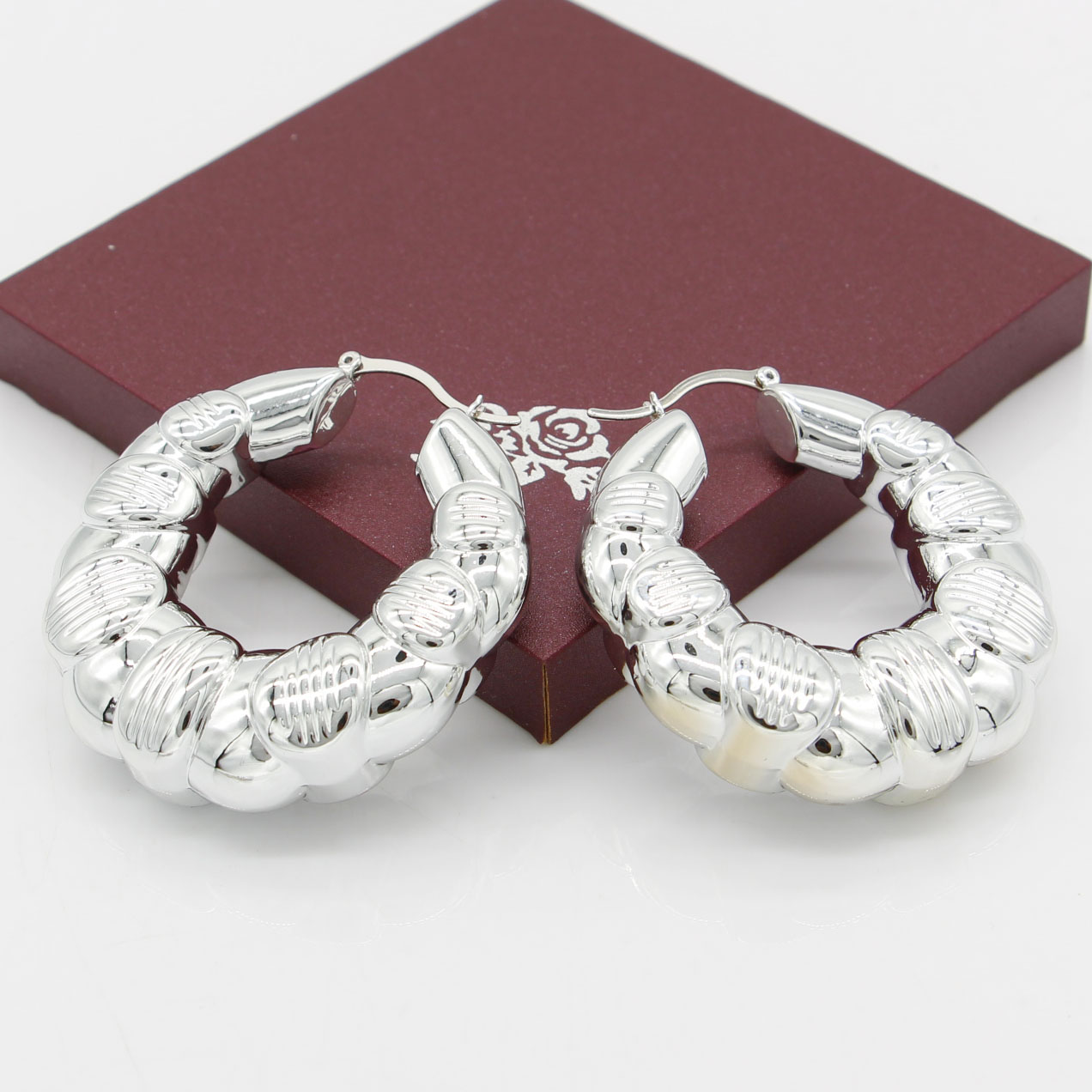 Adixyn Luxury Jewelry Set for Women Pendant Earring Necklace Set Shiny Silver Color Africa Wedding Sets Habesha N080716