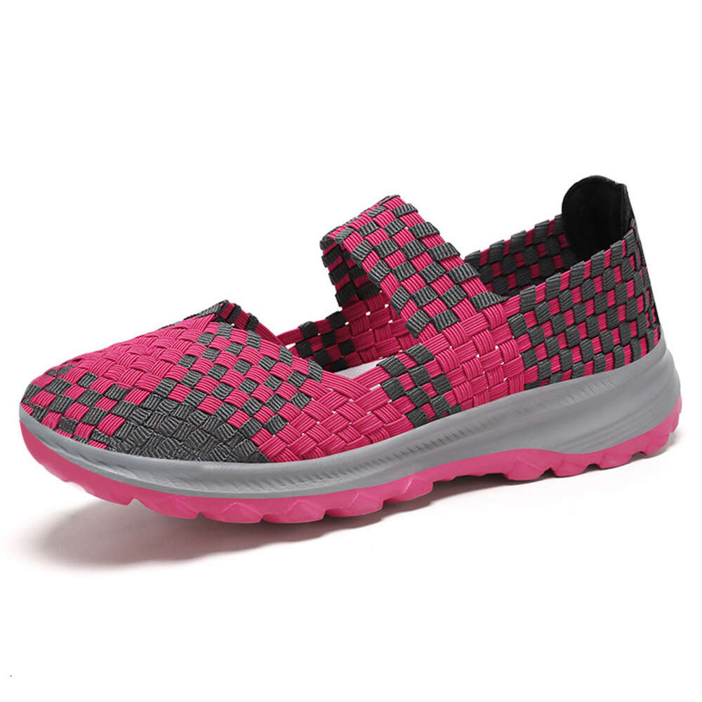 Ddmyoutdoor Women S Summer New Breathable Fashion Single For Middle Aged And Elderly Mothers Woven Women S Shoes