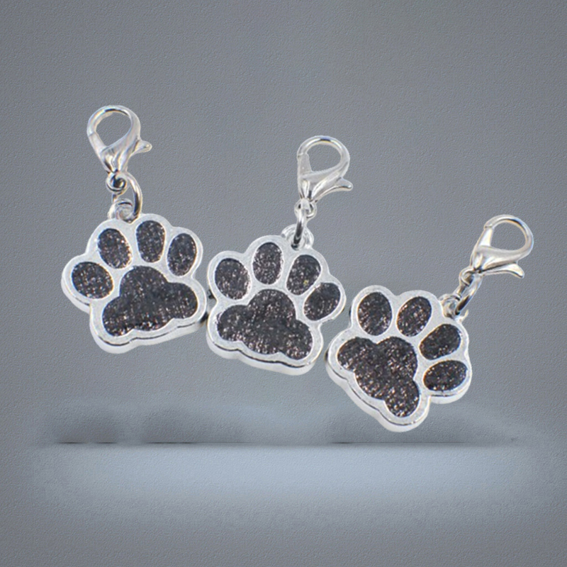 Cartoon Dog Paw Silver Color Fashion keychain for car keys Pendant For Women Man Jewelry