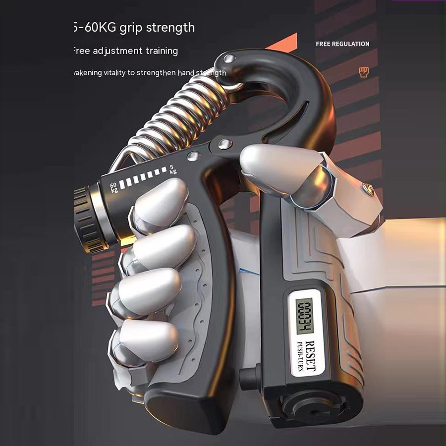 Grip Strength Trainer, Hand Grip Exerciser Strengthener with Adjustable Resistance, Hand Exerciser for Muscle Building and Injury Recover