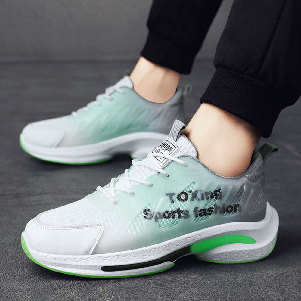 Ddmysports Men S Seasonal Fly Woven Breathable Mesh Running Shoes Korean Version Fashionable Student Casual Men Sports OUTDOOR