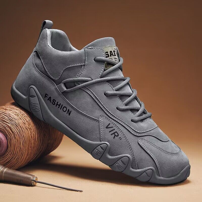 Ankle Boots For Men 2025 Spring Man Casual Sneakers Non Slip Khaki Work Mens Shoe Short Boots Loafers Lace Up Zapatillas