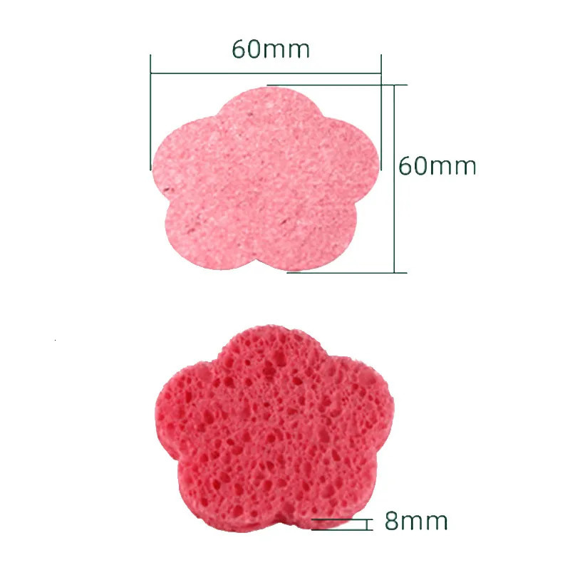 20PCS Face Cleaning Sponge Pad for Exfoliator Mask SPA Massage Makeup Removal Thicker Compress Natural Cellulose Reusable 240620