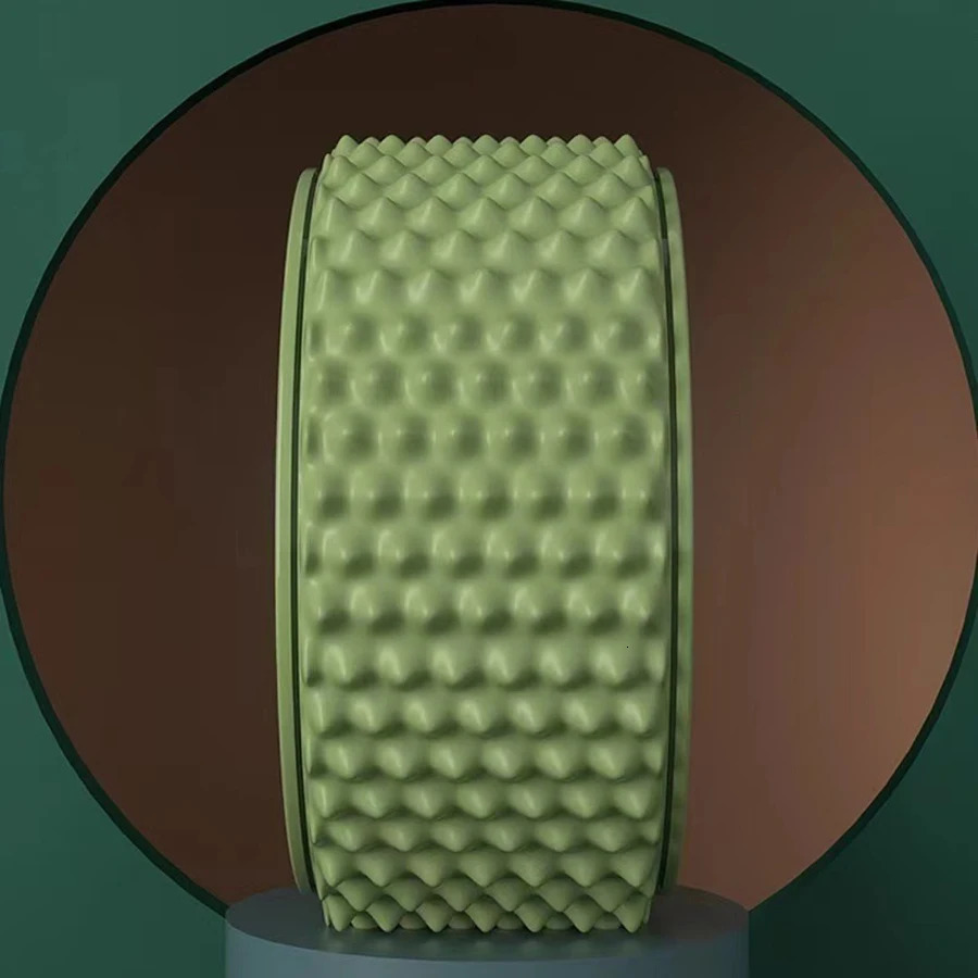 Thickened Yoga Wheel Back Massage Roller Pilates Gym Yoga Machine Training Wheel Yoga Circles Yoga Accessories Back Roller 240621