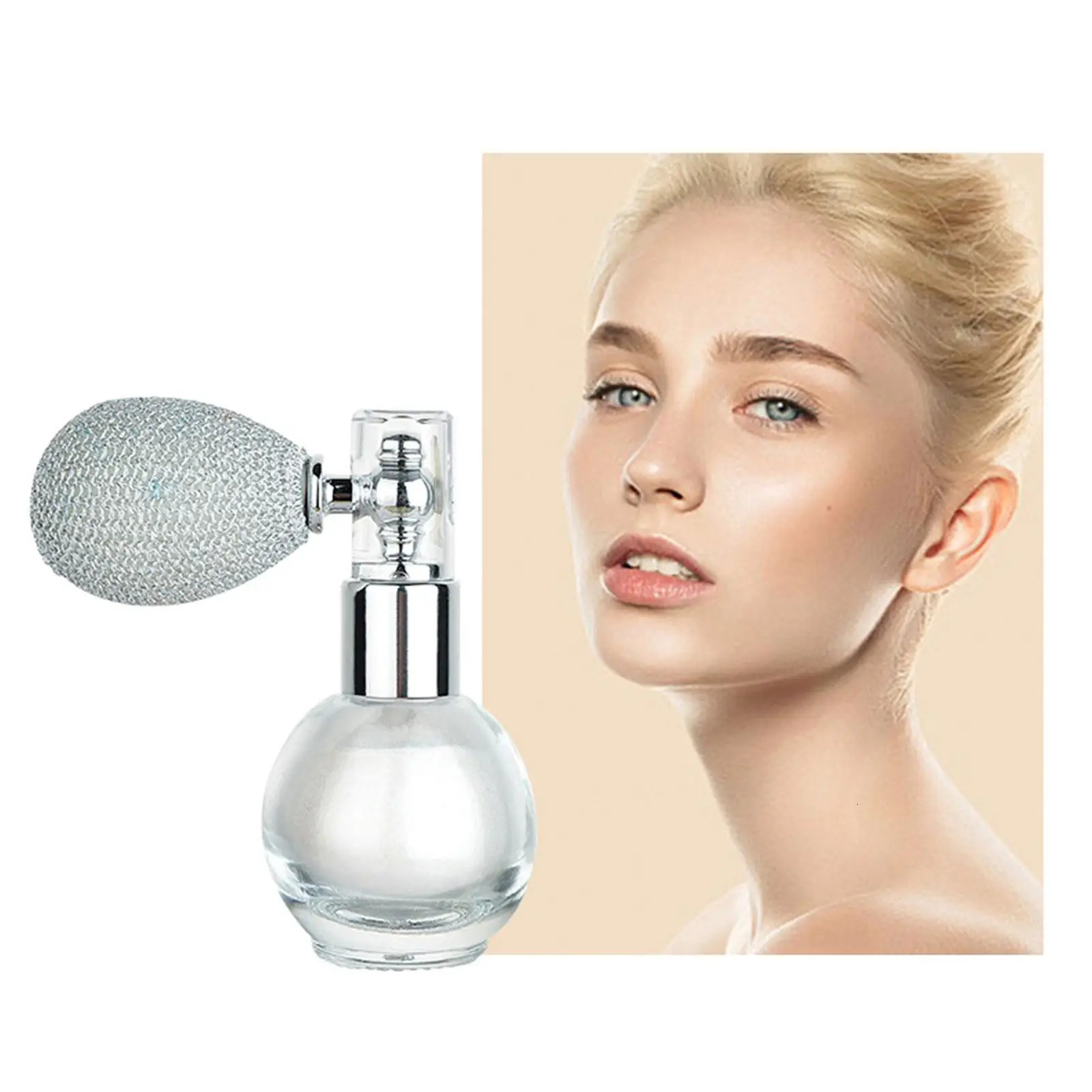 Fashion Highlighter Powder Spray High Gloss Glitter Powder Spray Shimmer Sparkle Powder Makeup For Face Body Highlight Make M3C4 240620