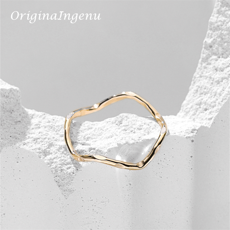 14K Gold Filled Wave Ring Handmade Band Ring Minimalism Jewelry Ring Dainty Boho waterproof Ring Tarnish Resistant Jewelry