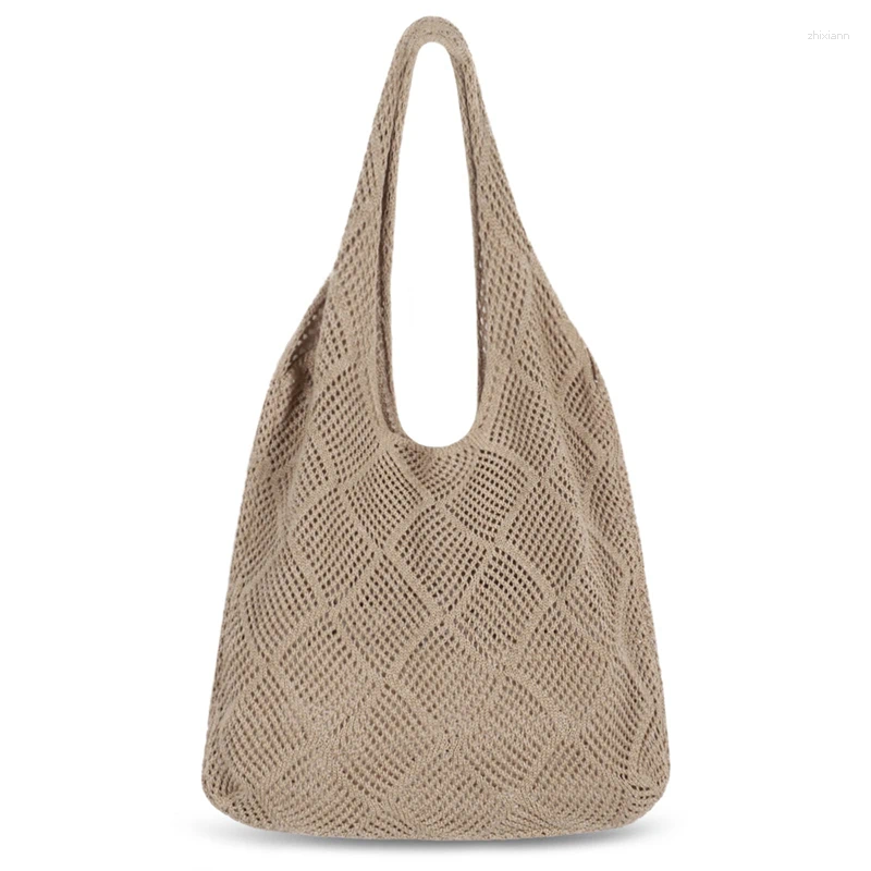 Free Shipping Shopping Bags Designer Knitted Handbags Female Large Capacity Totes Women's Pack Summer Beach Bag Big Purses Casual Hollow Woven Sh
