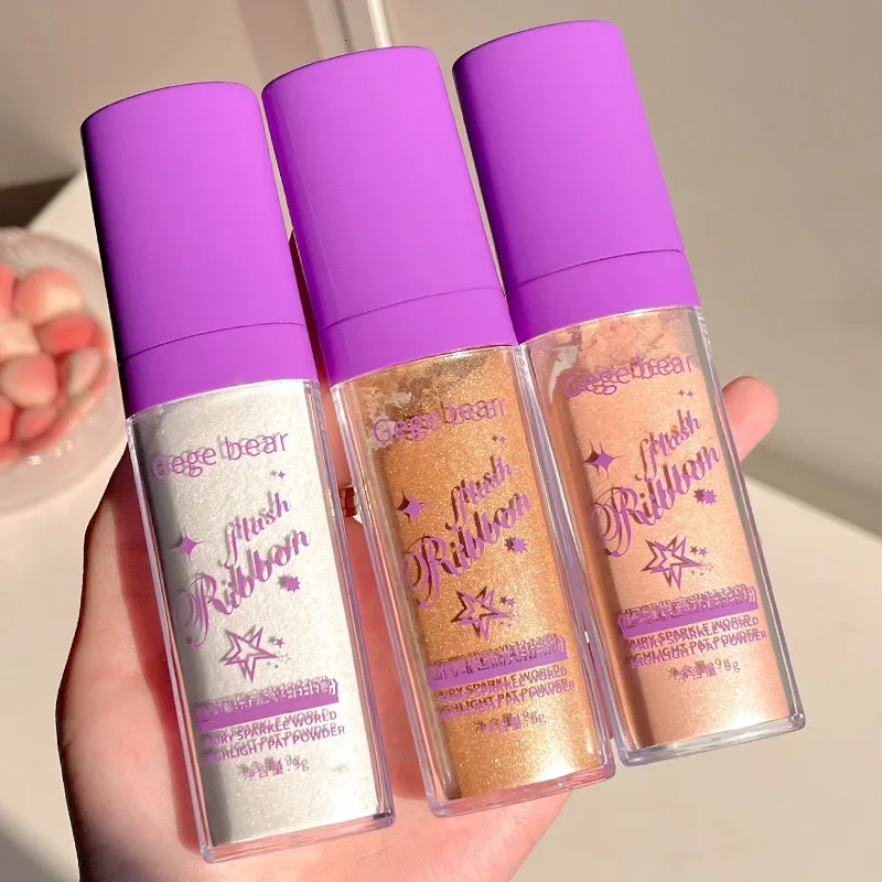 Polvo De Hadas Face Body Highlight 3 Colors Cosmetics Highlighter Powder Shimmer Contour Blush Powder Face Makeup Fairy Powder 240620