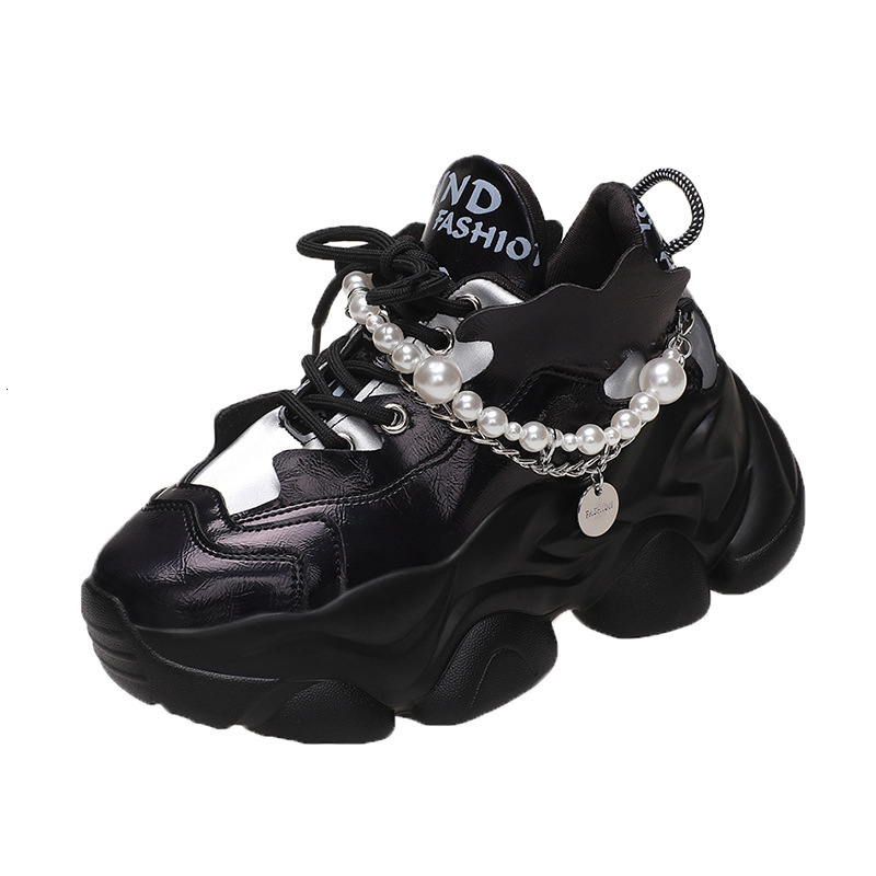 Dad's Instagram Trend Spring and Autumn New Leisure Sports Matsutake Thick Sole Elevated Women's Shoes ddmythur