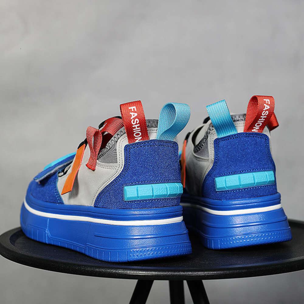 Ddmysports Instagram Strap Trendy Thick Sole Board Casual Versatile Elastic Bands For Men S Fashion Elevated Shoes OUTDOOR