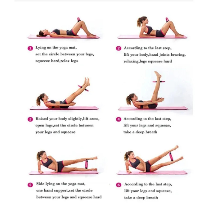 Yoga Pilates Circle Beginners Thin Legs Training Open Back Body Building Fitness Equipment Indoor Yoga Supplies Muscle Recovery 240621