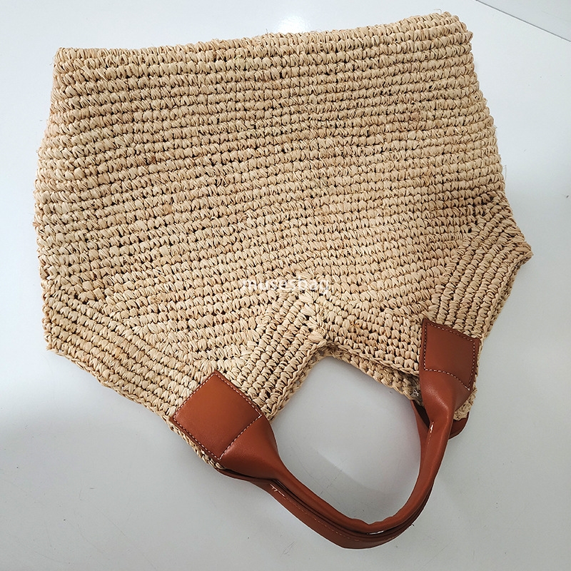 Designer Women's High Quality Instagram European and American Retro Practical Large Capacity Woven Bag Fashion Handbag Summer New Vacation Beach 