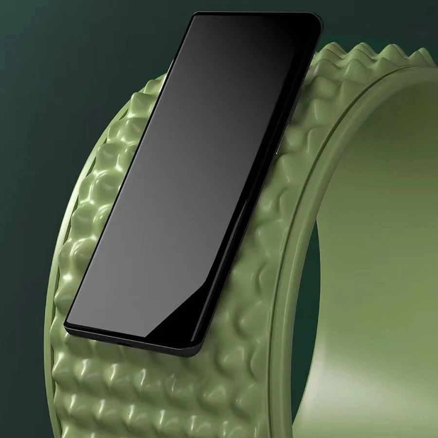 Thickened Yoga Wheel Back Massage Roller Pilates Gym Yoga Machine Training Wheel Yoga Circles Yoga Accessories Back Roller 240621