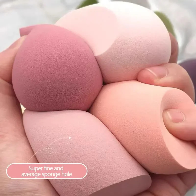 8 PCS Makeup puff Sponge Cosmetics Powder Puff Foundation Korean Make-up for women Blender Makeup Tool Set 240620