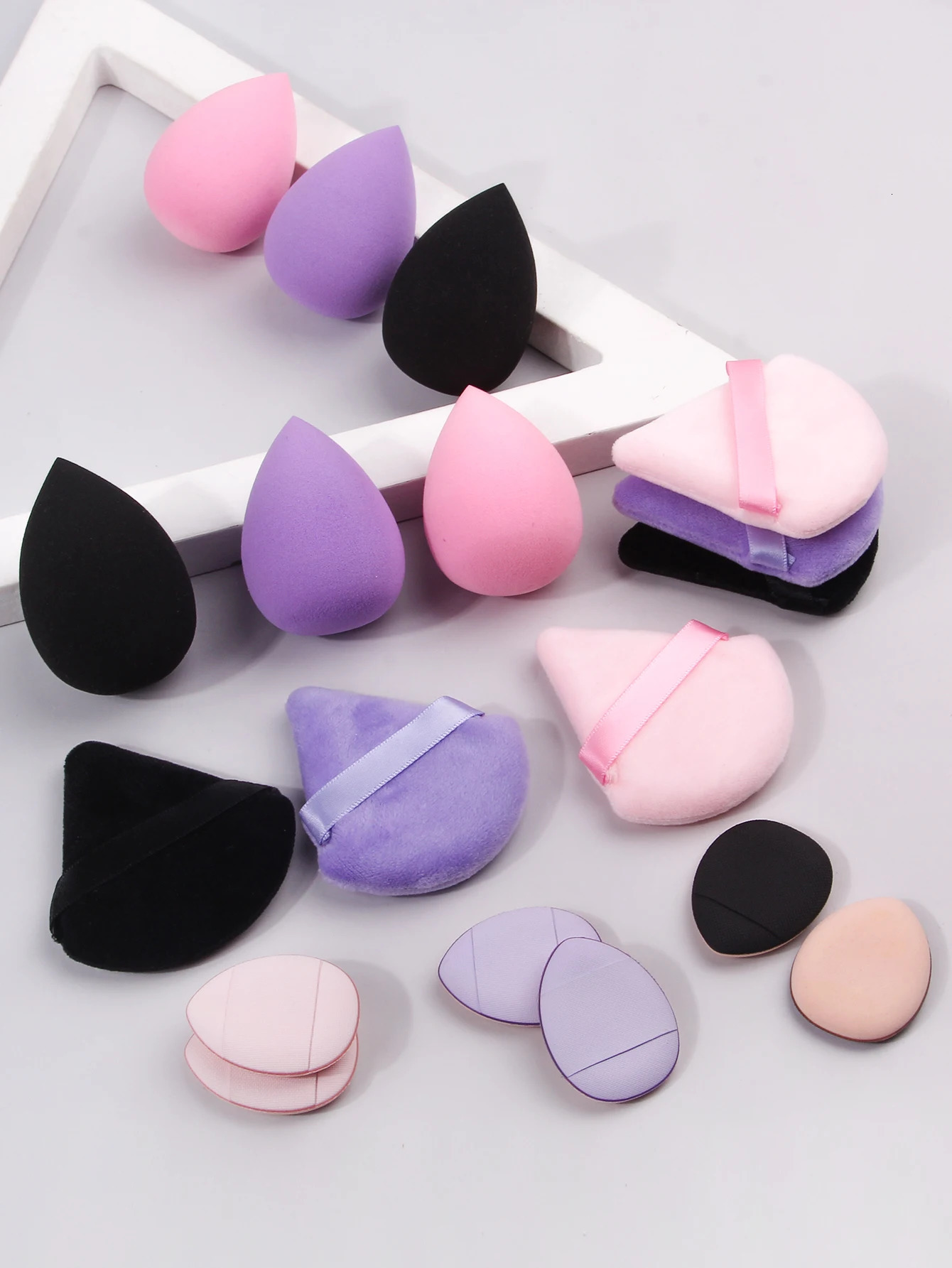 2024 18 PCS Beauty Makeup Sponge Super Soft Cosmetic Powder Puff Sponge Blende rmulti-pack 240620