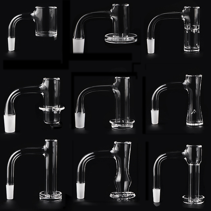 Full Weld Beveled Edge Blender Terp Slurper Quartz Banger Accessories 10mm 14mm With 4mm Grid Bottom For Dab Rig Water Pipes
