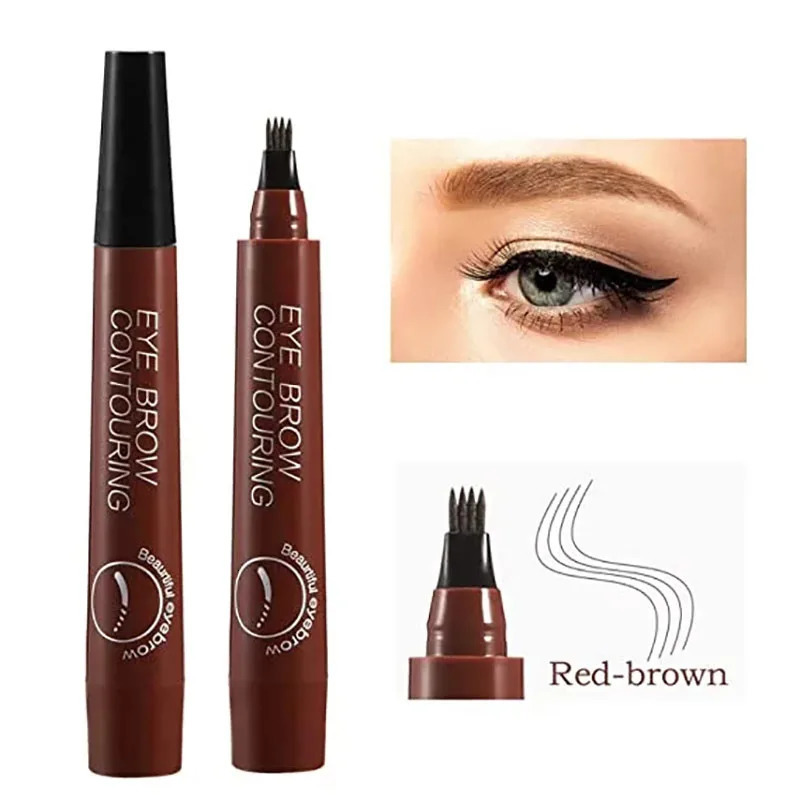 5 Colors Microblading Eyebrow Pen Waterproof Liquid Eyebrow Pencil Long Lasting Eyebrow Pen 4 oints eyebrow pen Cosmetics 240620