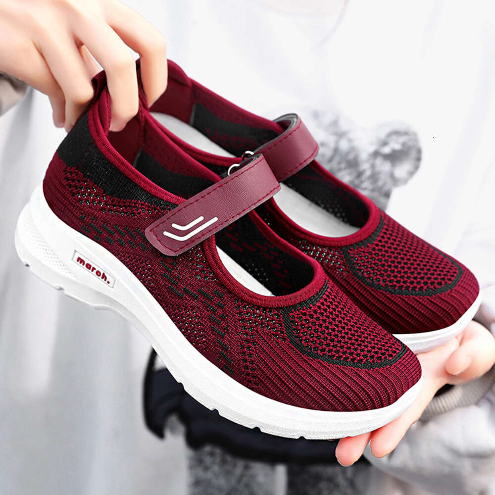 Ddmyoutdoor Shoes Women New Summer Styles For Middle Aged And Elderly Mothers Soft Soled Lightweight Walking Shoes Casual Breathable Single Shoes