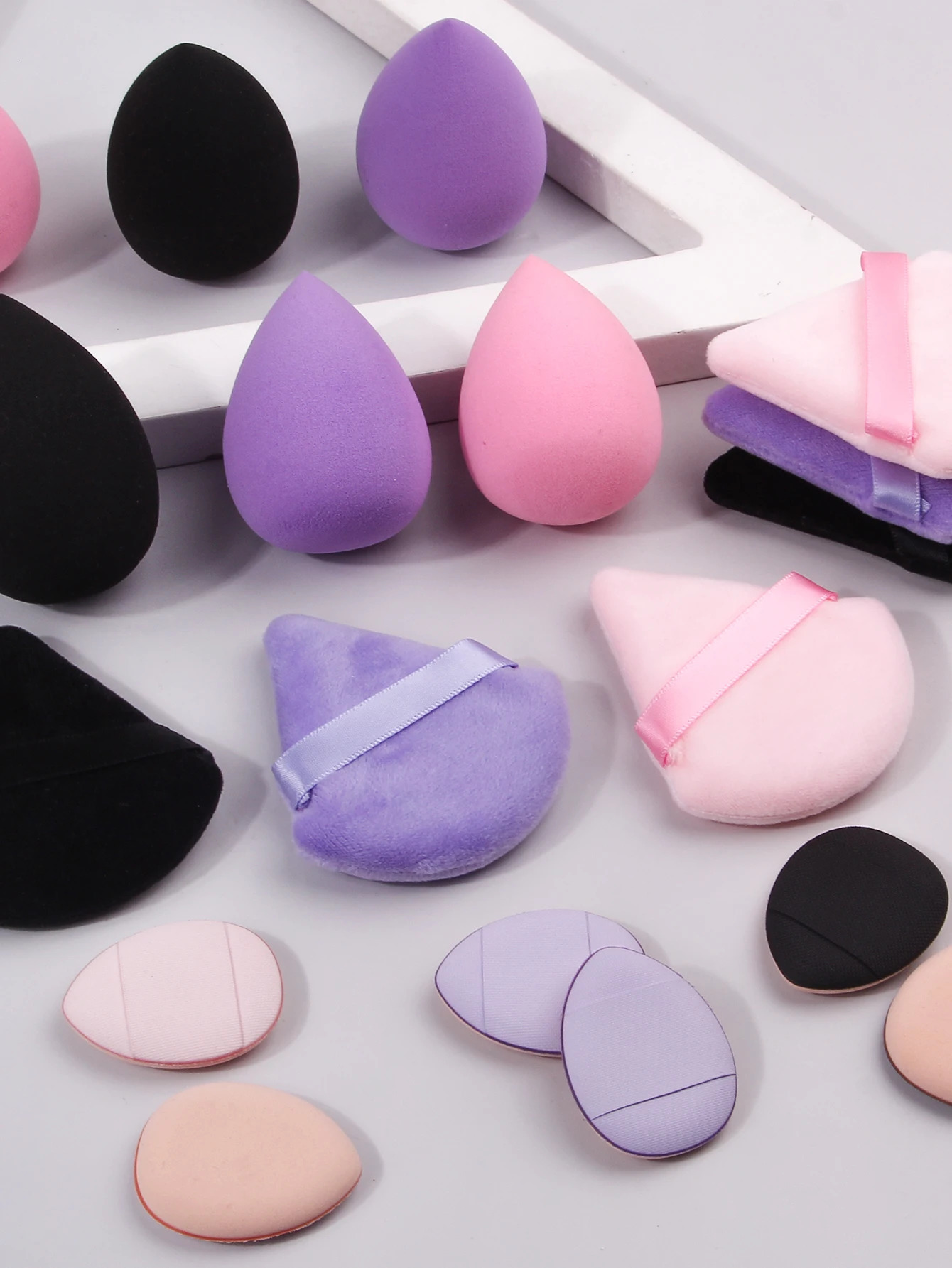 2024 18 PCS Beauty Makeup Sponge Super Soft Cosmetic Powder Puff Sponge Blende rmulti-pack 240620