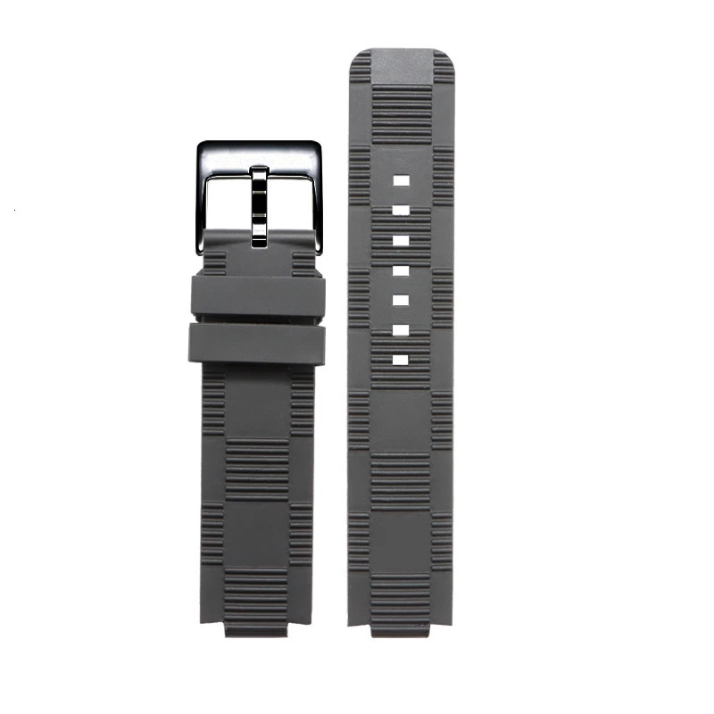 21x12 interface MM silicone rubber strap for TAMBOUR IN BLACK | Tambour mens quartz watch strap Q114K0 Diving watch belt 240617