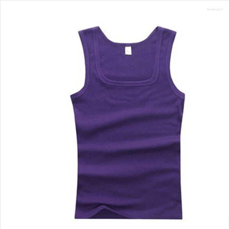 Men's Tank Tops Mens Sleeveless Slim Fit Vest Gyms Casual Bodybuilding Fitness Summer High Quality Undershirt Muscle Singlet Clothes