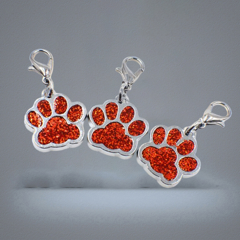 Cartoon Dog Paw Silver Color Fashion keychain for car keys Pendant For Women Man Jewelry