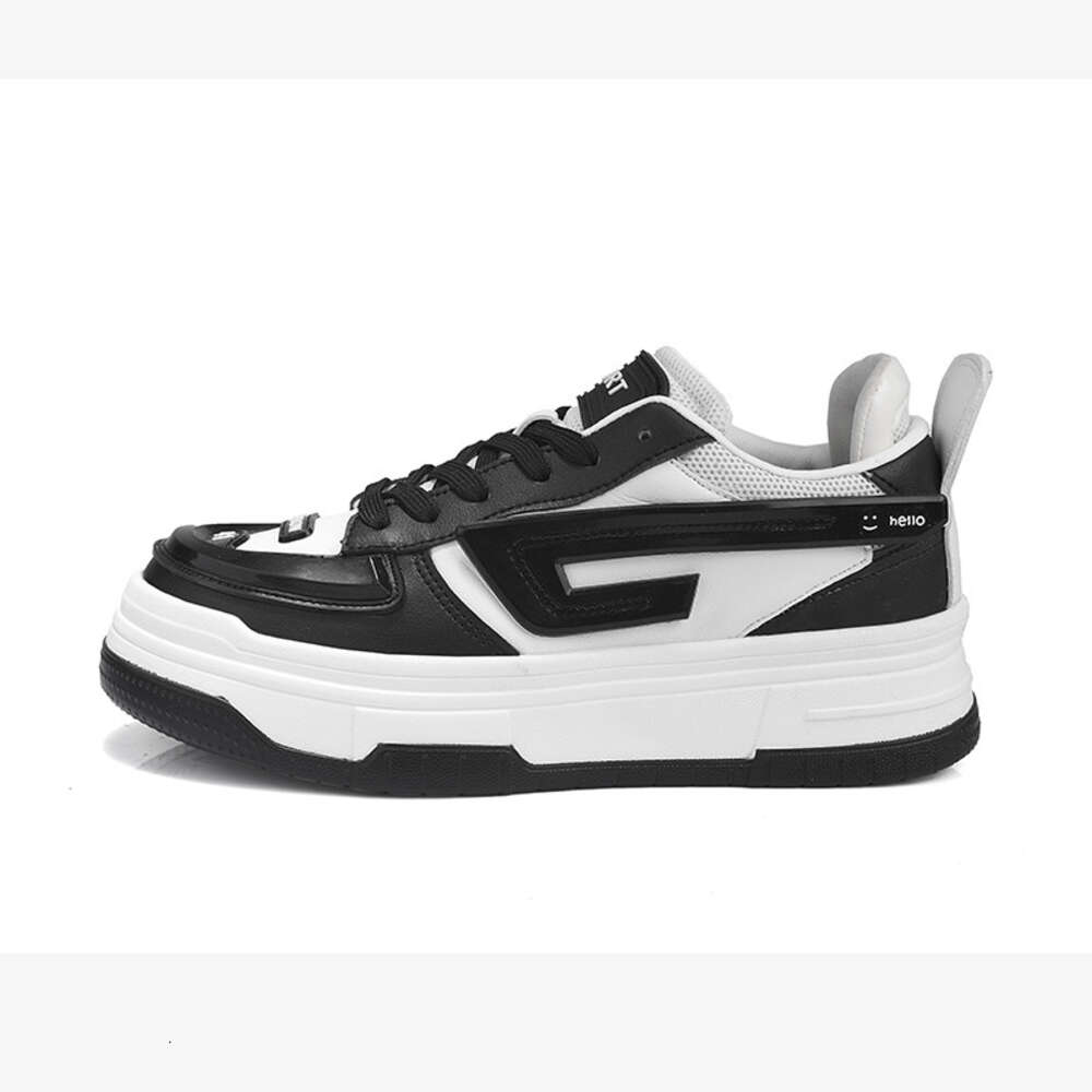 Ddmyoutdoor Pinecake Niche Design Size Thick Soled Board For Men With Versatile Casual Shoes Small White Shoes