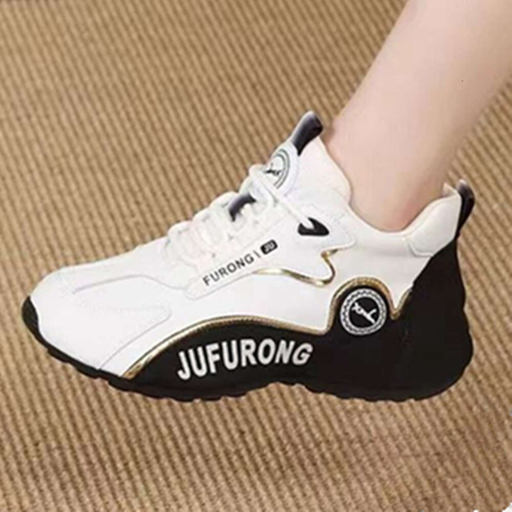 Ddmysports New Dad S Korean Edition Fashionable Trendy Sports Couple Style Leather Soft Sole Igh Display Shoes For Men And Women OUTDOOR