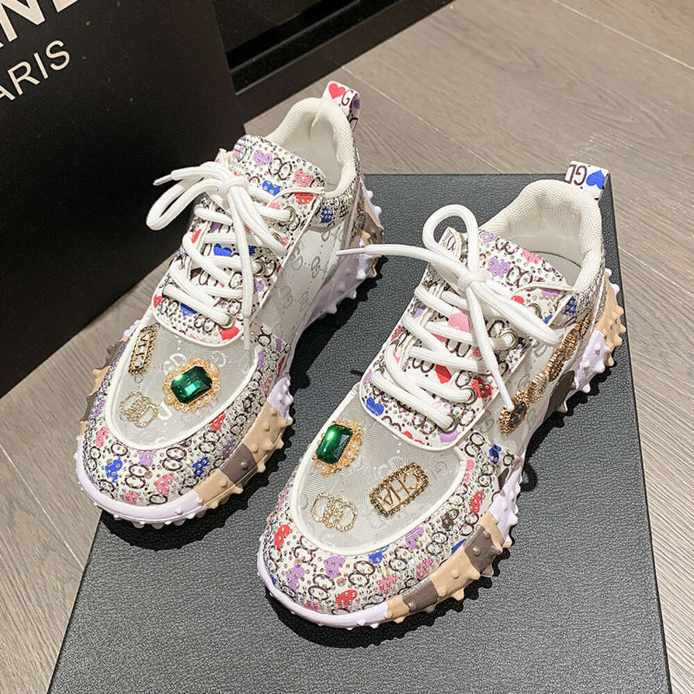 Low cut durian women 2024 new flat sole single shoe with dia inlay, dad for women's casual sports shoes