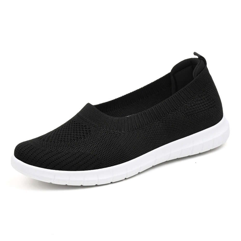 Ddmyoutdoor Mom S New Women S Casual Flat Single Shoes One Step Breathable Soft Sole Old Beijing Cloth Shoes For Women