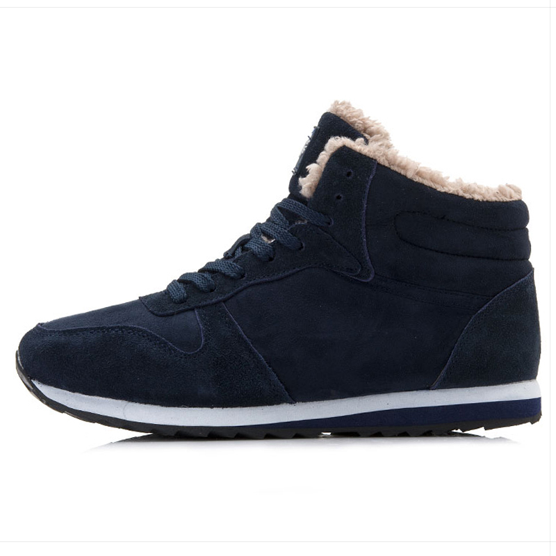 2023 Men's Fashion Snow Couple Plus Size Sports Ankles Winter Boots Black Blue Shoes