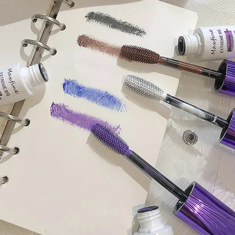 Waterproof Blue Eyelash Mascara 5D Silk Fiber Stereo Mascara Lasting Fast-Dry Curling Lashes Extension Makeup Eye Cosmetics 240620