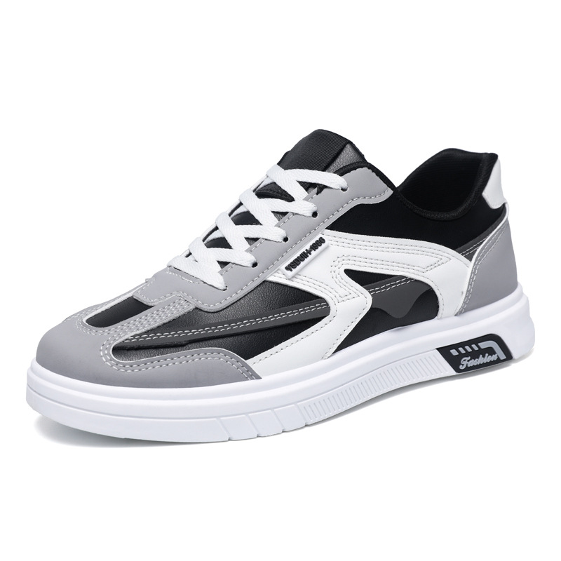 Men Shoes New Casual Shoes Low top Shoes Trendy White Shoes Korean Version Seasons Fashion Shoes Brown Free shipping