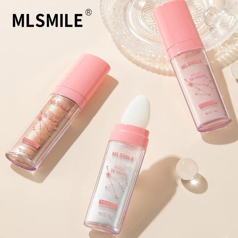 Fairy Powder Highlighter Powder High Gloss Illuminating Powder Professional Face Makeup Eyeshadow Lips Hair Body Glitter Make up 240620