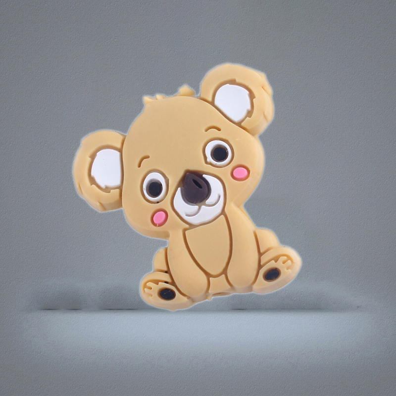 49 Styles 3cm Silicone Beads for DIY Baby Teethers Necklace Accessories grade BPA Animal Toddler teether M1960
