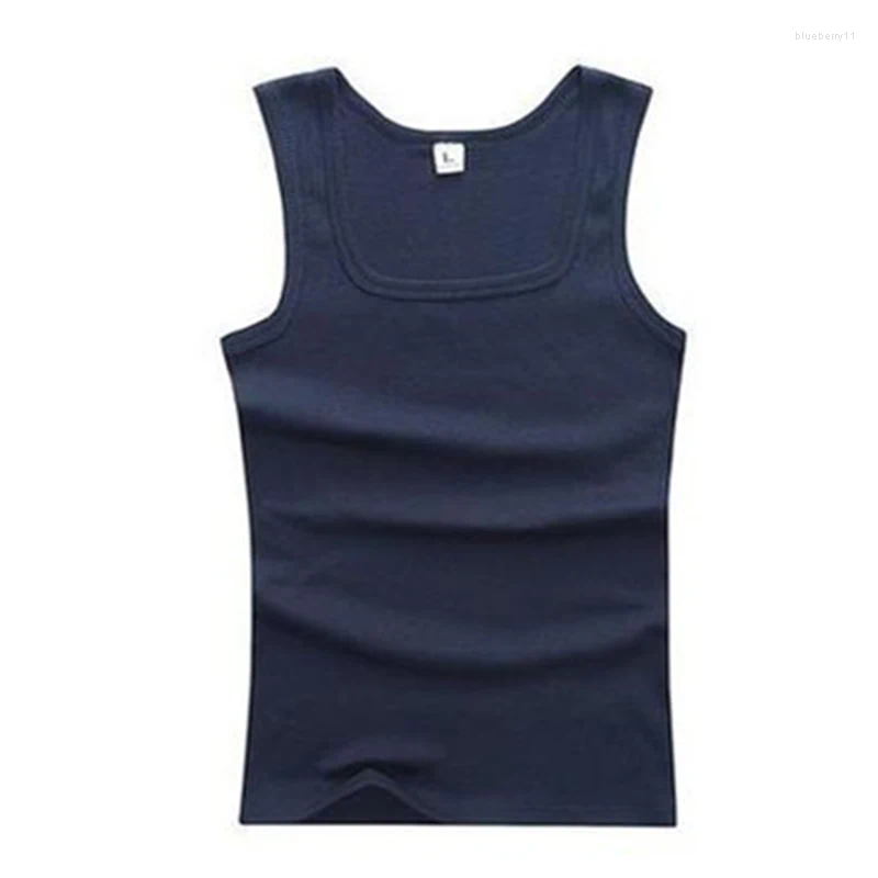 Men's Tank Tops Mens Sleeveless Slim Fit Vest Gyms Casual Bodybuilding Fitness Summer High Quality Undershirt Muscle Singlet Clothes