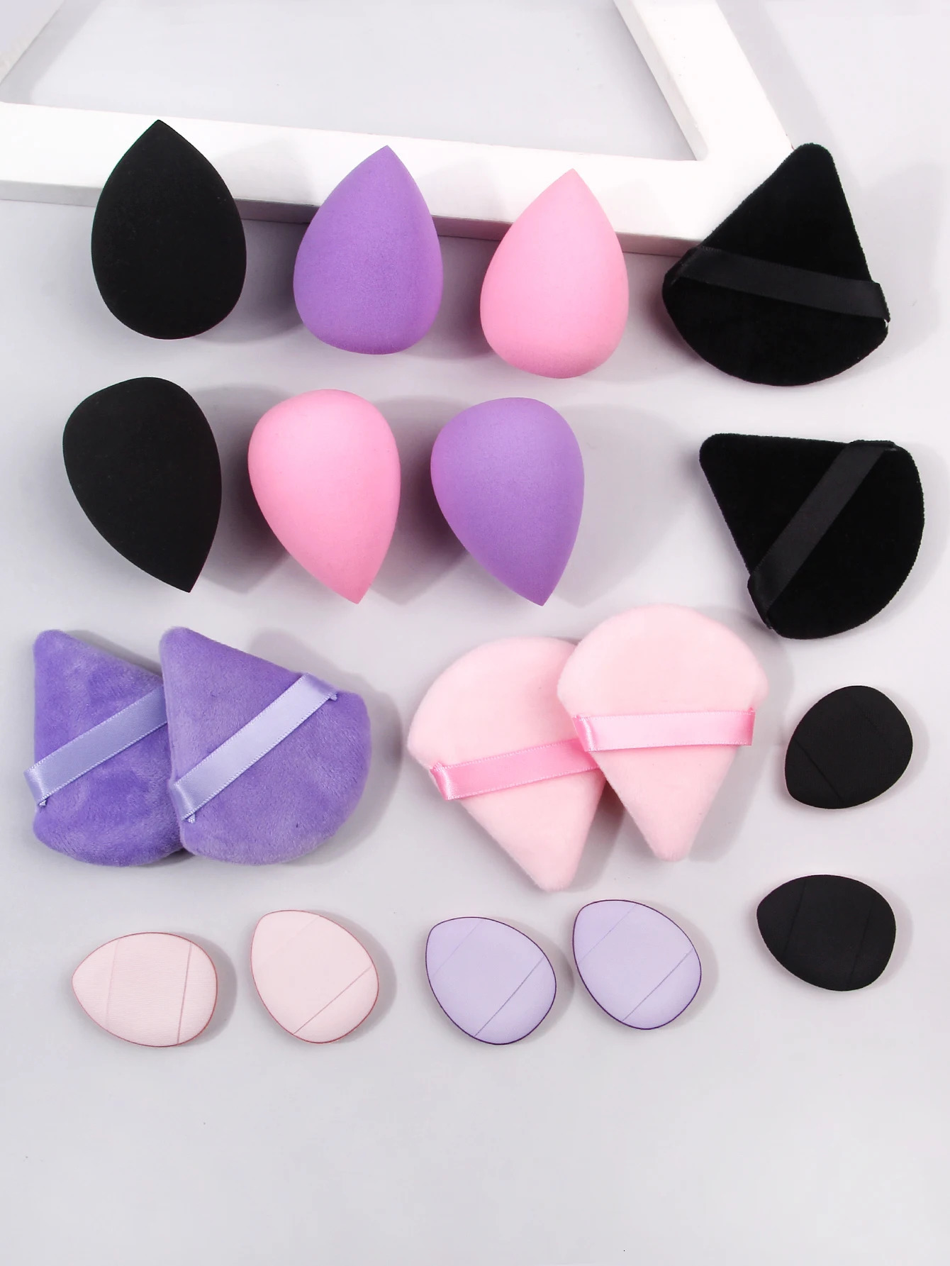 2024 18 PCS Beauty Makeup Sponge Super Soft Cosmetic Powder Puff Sponge Blende rmulti-pack 240620